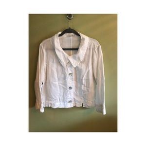 White linen jacket